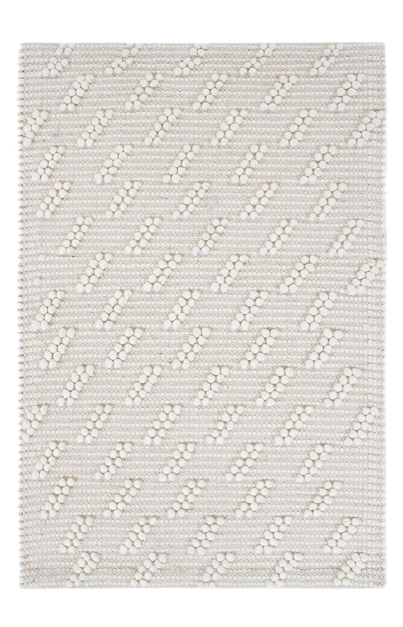 Tappeto di lana - 95 x 63 cm - grigio chiaro