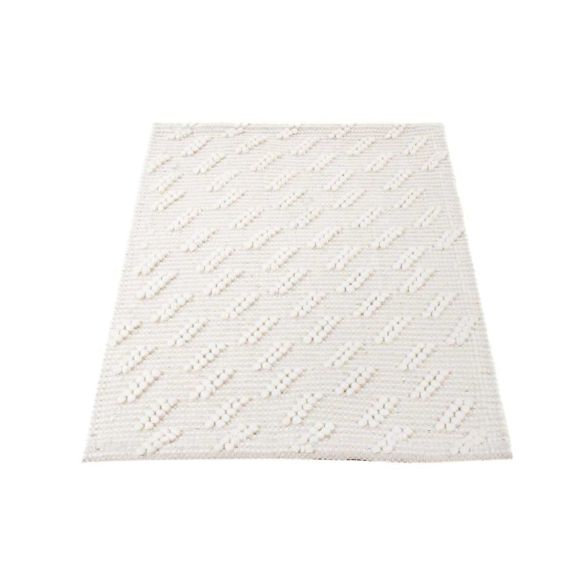 Tappeto di lana - 95 x 63 cm - grigio chiaro