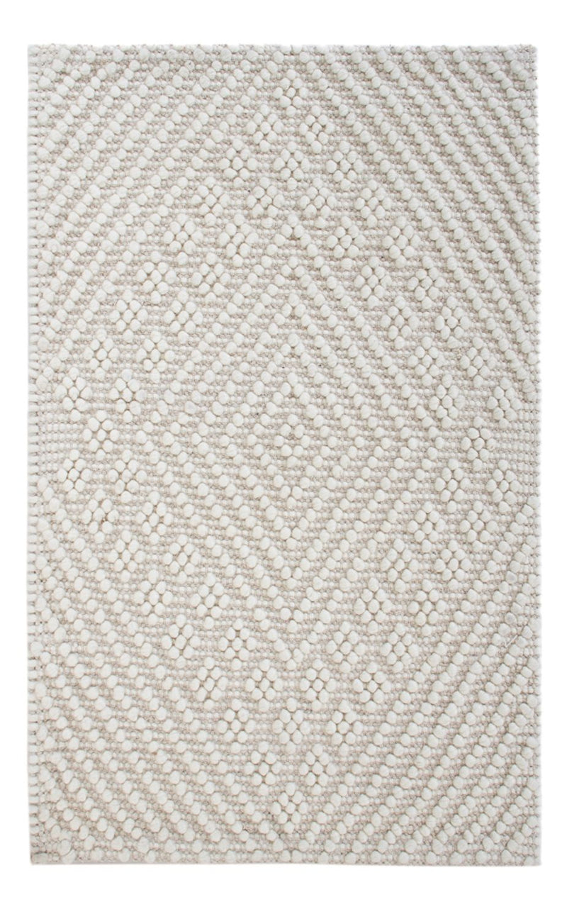 Tappeto di lana - 96 x 62 cm - grigio chiaro