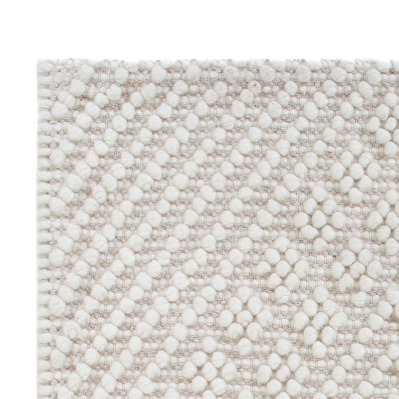Tappeto di lana - 96 x 62 cm - grigio chiaro