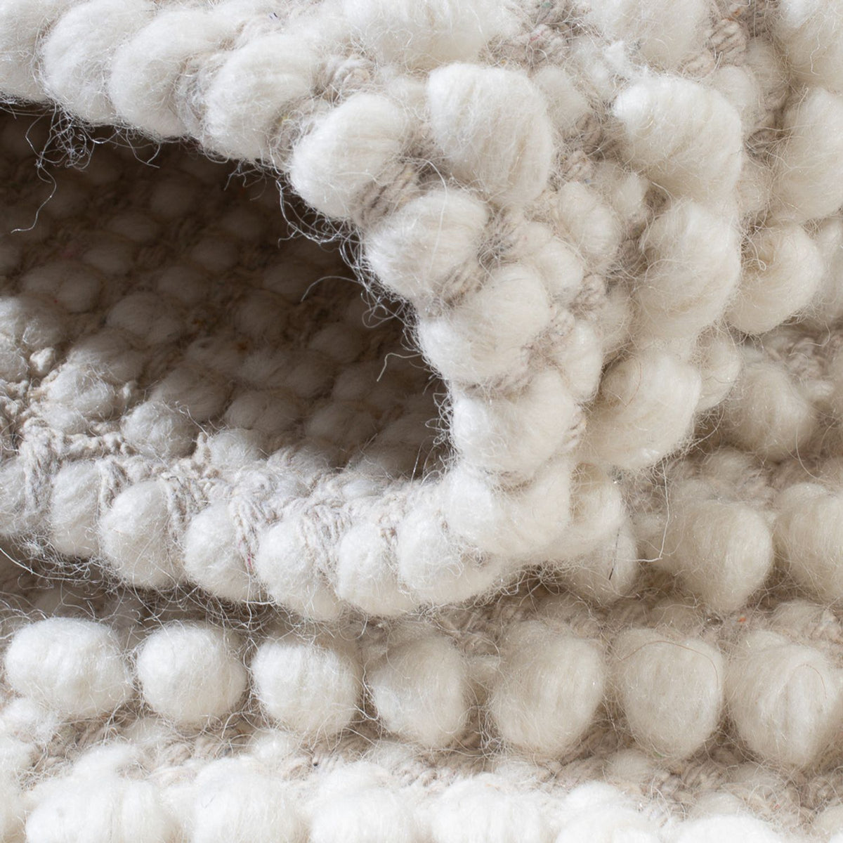 Tappeto di lana - 96 x 62 cm - grigio chiaro