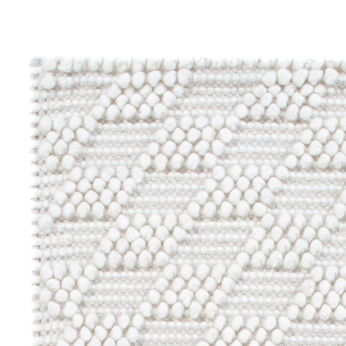 Tappeto di lana - 94 x 60 cm - grigio chiaro