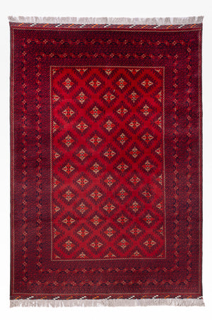Tappeto afgano - Bukhara - 288 x 192 cm - rosso