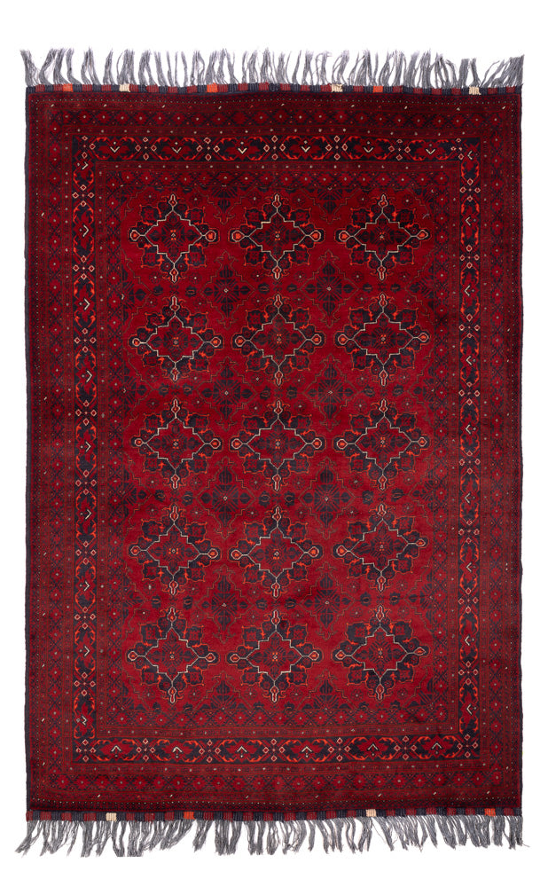 Tappeto afgano - Bukhara - 293 x 194 cm - rosso