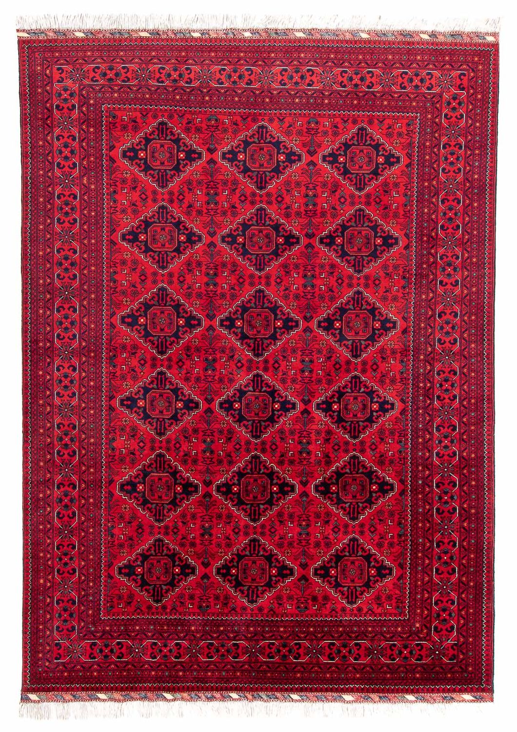 Tappeto afgano - 298 x 198 cm - rosso