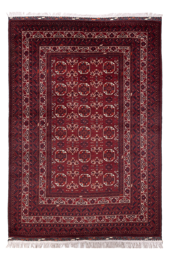 Tappeto afgano - Bukhara - 290 x 201 cm - rosso scuro