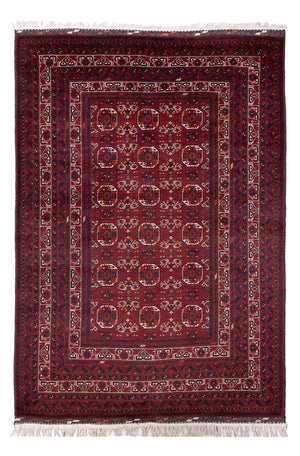 Tappeto afgano - Bukhara - 290 x 201 cm - rosso scuro