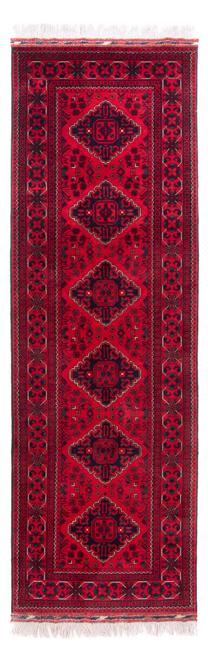 Tappeto corsia Tappeto afgano - 292 x 90 cm - rosso