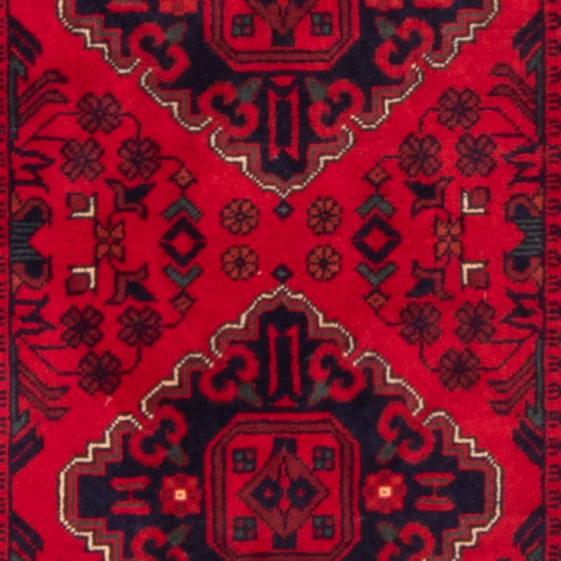 Tappeto corsia Tappeto afgano - 292 x 90 cm - rosso
