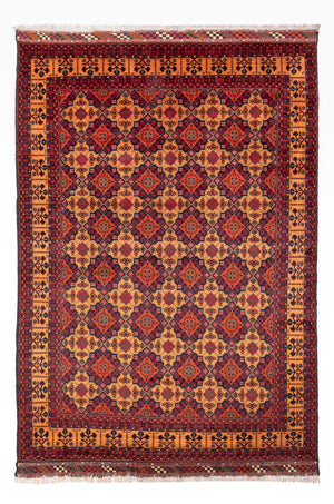 Tappeto afgano - 284 x 199 cm - beige scuro