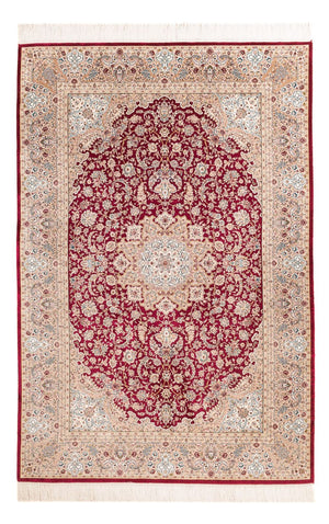 Tappeto di seta - Ghom seta - Premio - 227 x 145 cm - rosso