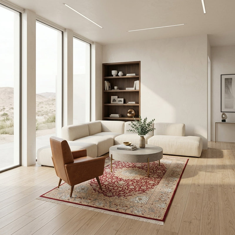 Qom seta Tappeto 227x145cm