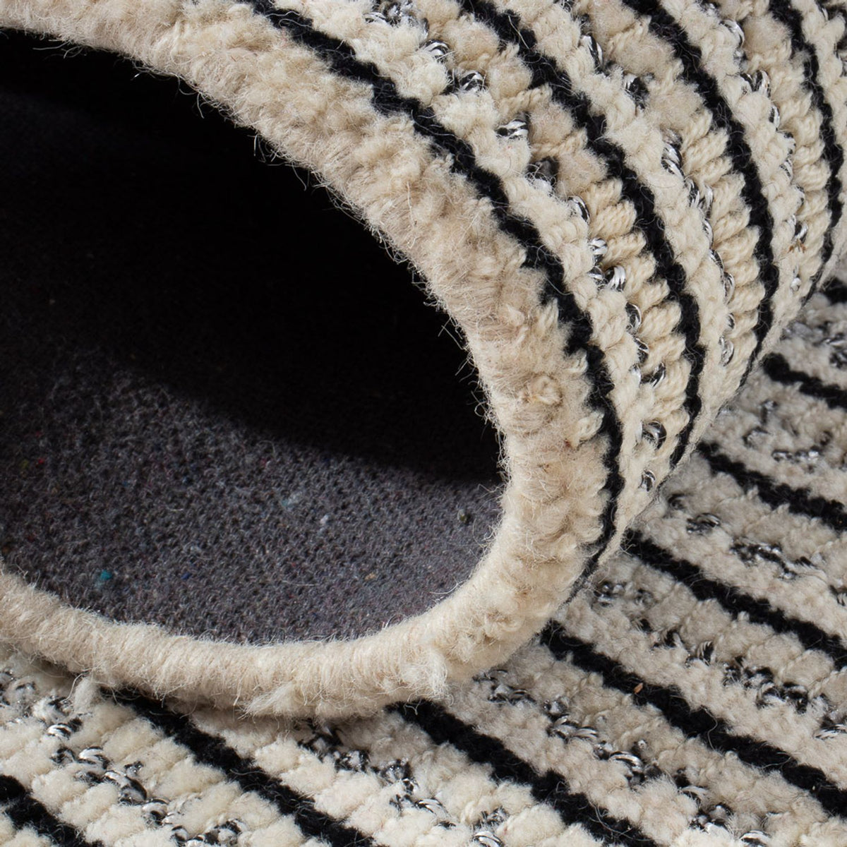 Tappeto corsia Tappeto di lana - 145 x 80 cm - beige