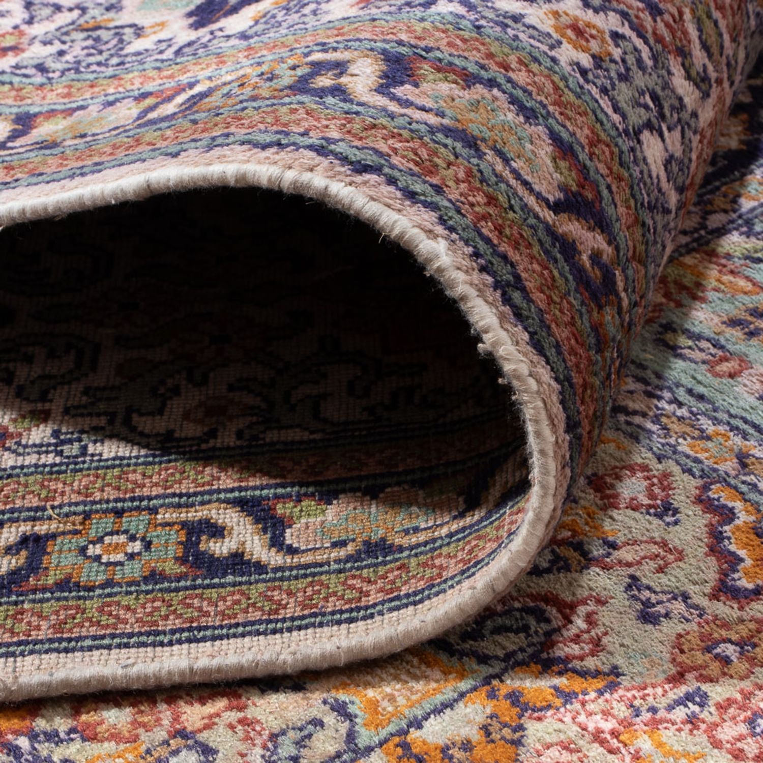 Tappeto di seta - Seta del Kashmir - 337 x 247 cm - rosso chiaro