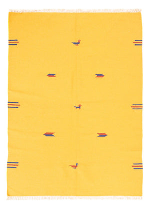 Tappeto Kelim - Tendenza - 180 x 120 cm - giallo