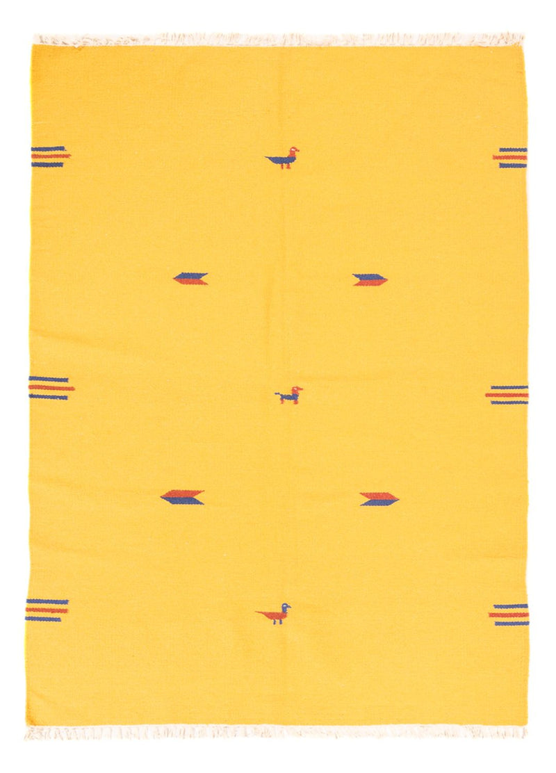 Tappeto Kelim - Tendenza - 180 x 120 cm - giallo