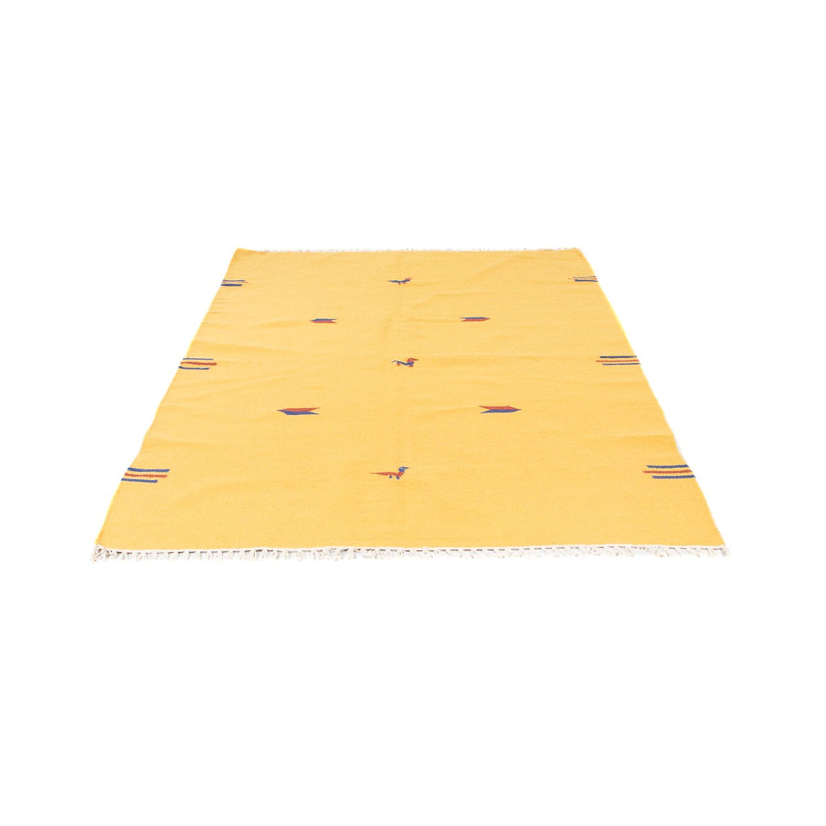 Tappeto Kelim - Tendenza - 180 x 120 cm - giallo