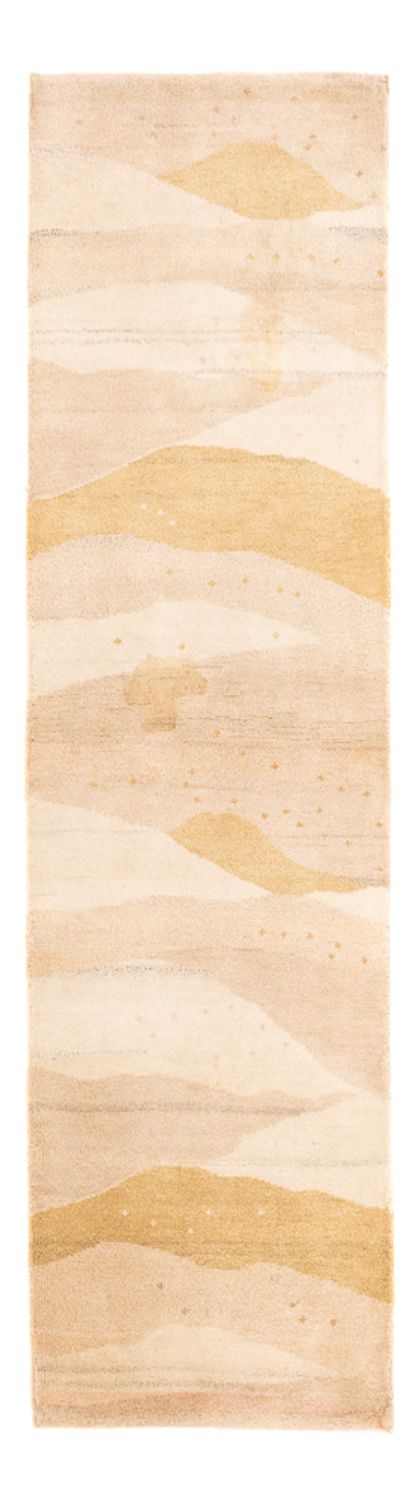 Tappeto corsia Tappeto Gabbeh - Indus - 234 x 75 cm - beige chiaro