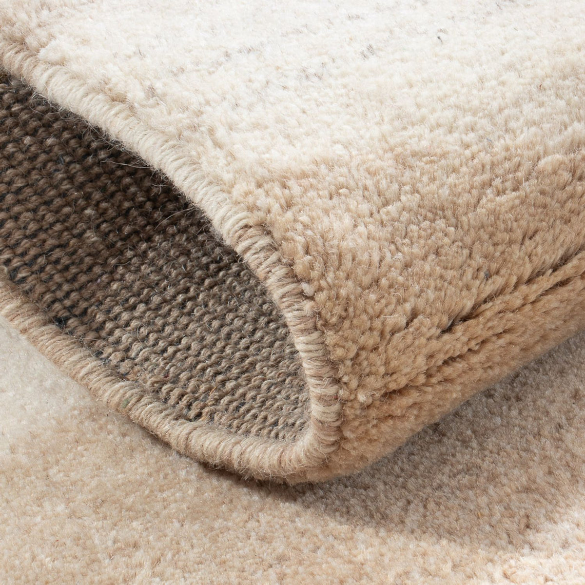 Tappeto corsia Tappeto Gabbeh - Indus - 234 x 75 cm - beige chiaro