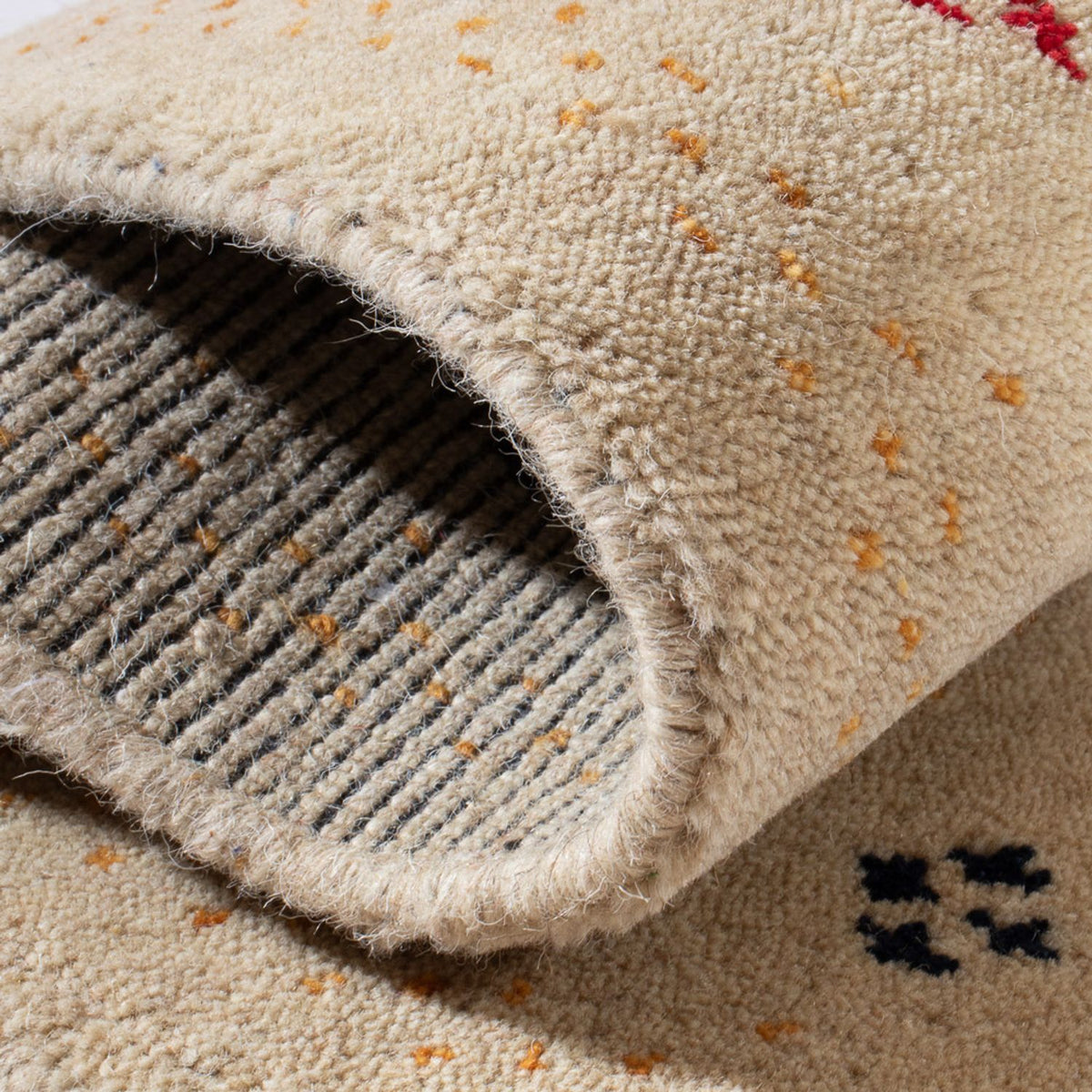 Tappeto Gabbeh - Loribaft Softy - 90 x 60 cm - beige