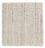 Tappeto di lana quadrato  - 31 x 31 cm - grigio chiaro