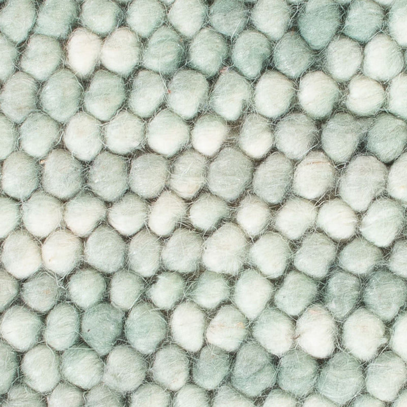 Tappeto di lana quadrato  - 30 x 30 cm - verde chiaro