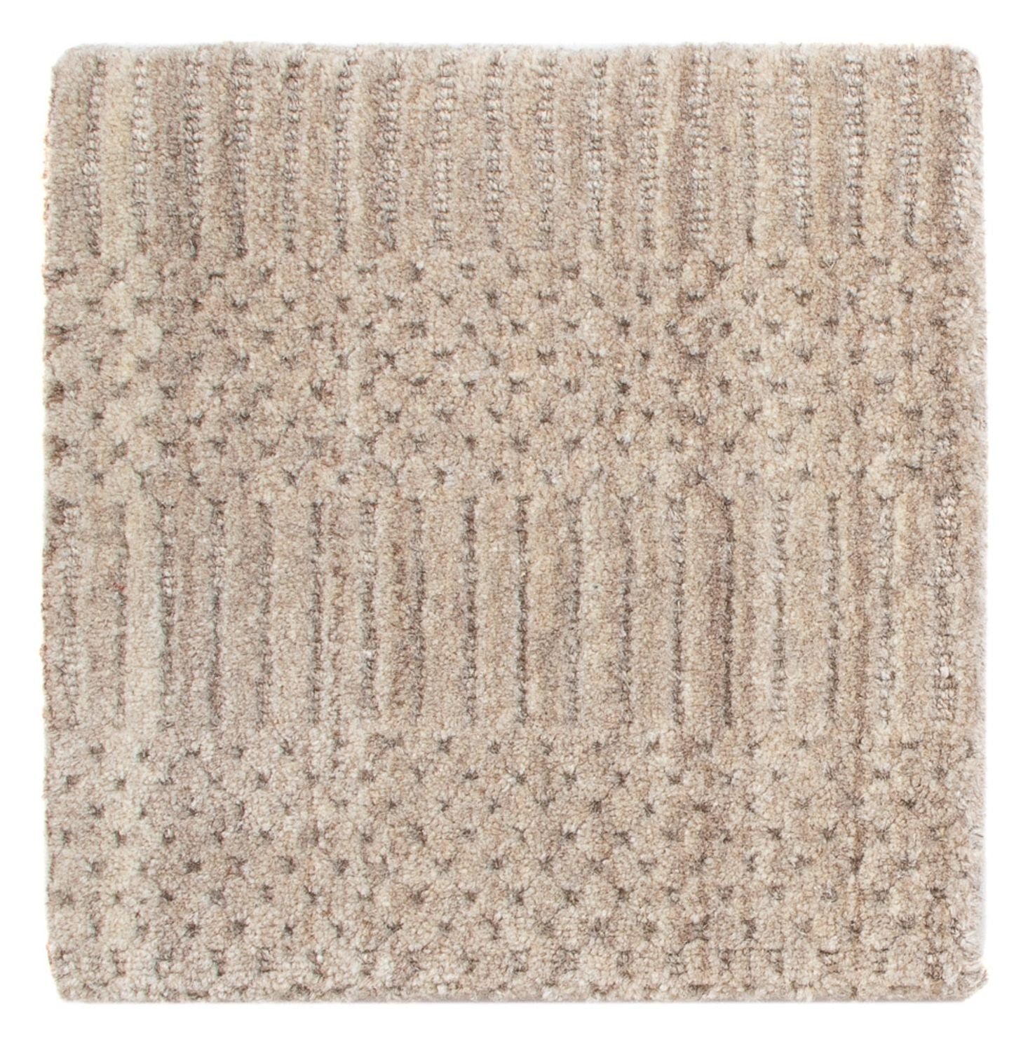 Tappeto di lana quadrato  - 30 x 30 cm - marrone