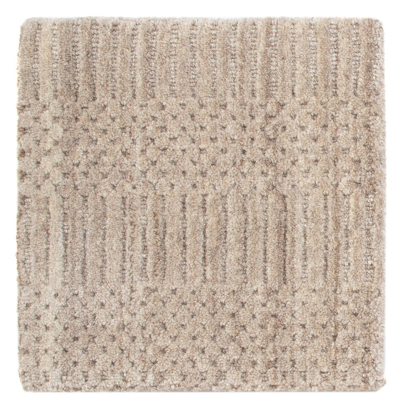 Tappeto di lana quadrato  - 30 x 30 cm - marrone
