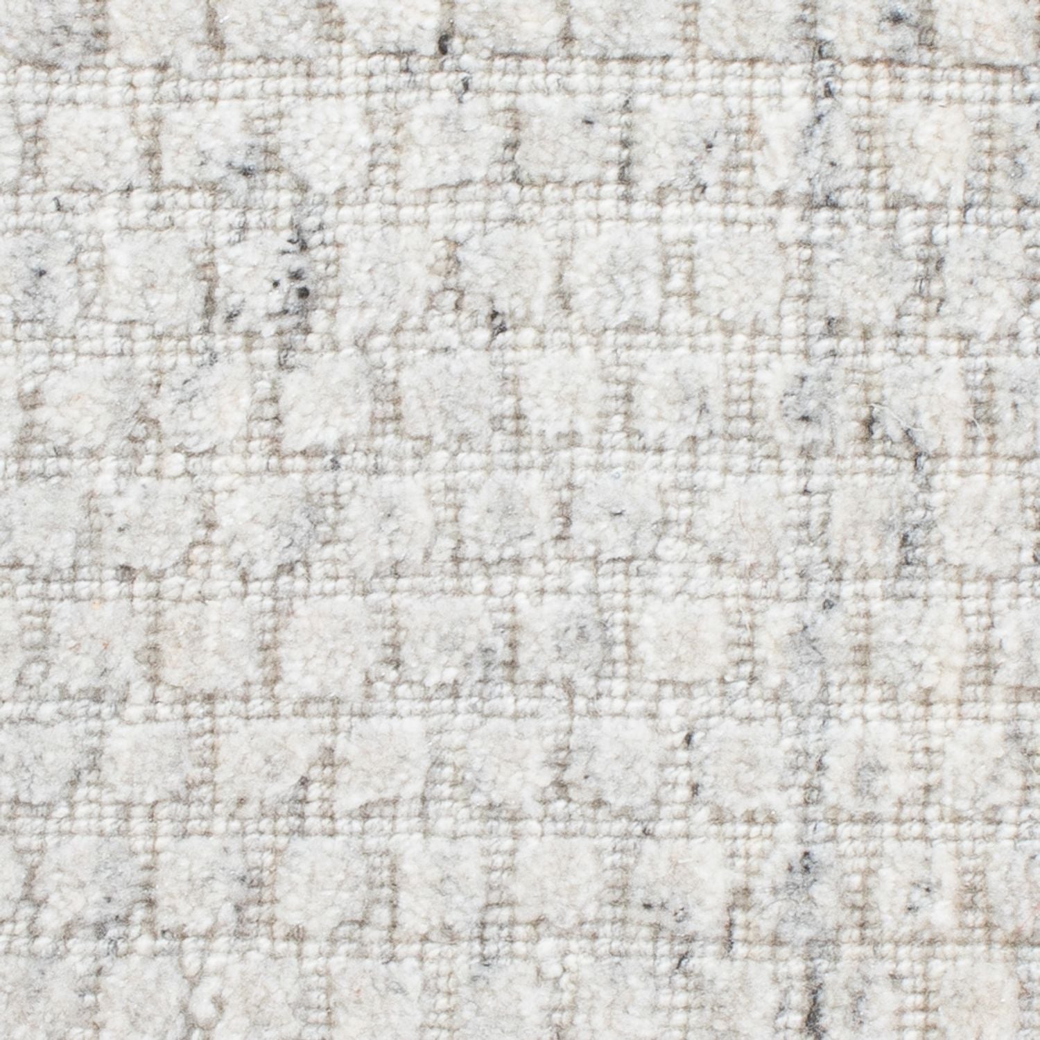 Tappeto di lana quadrato  - 33 x 30 cm - grigio chiaro