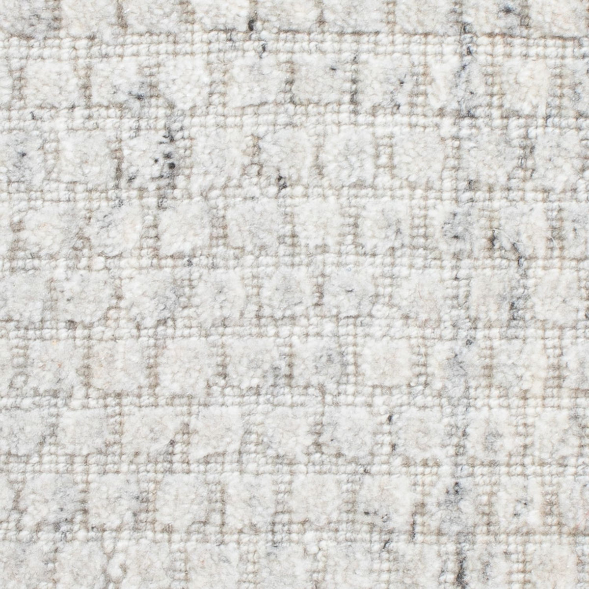 Tappeto di lana quadrato  - 33 x 30 cm - grigio chiaro