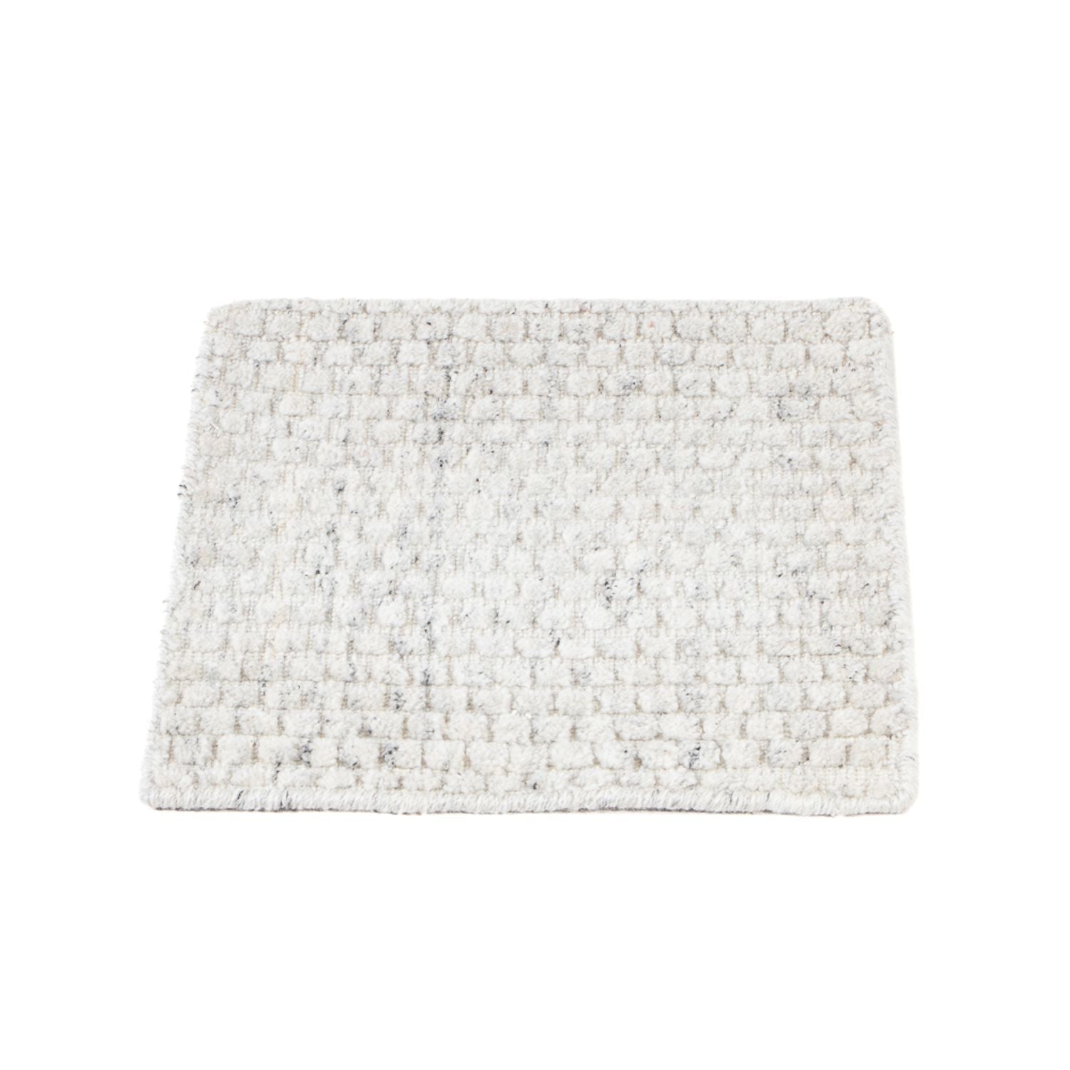 Tappeto di lana quadrato  - 33 x 30 cm - grigio chiaro