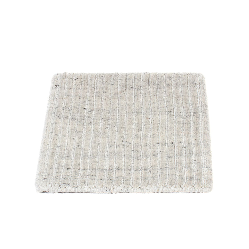 Tappeto di lana quadrato  - 30 x 30 cm - grigio chiaro