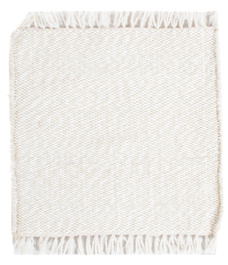 Tappeto di lana quadrato  - 34 x 31 cm - bianco