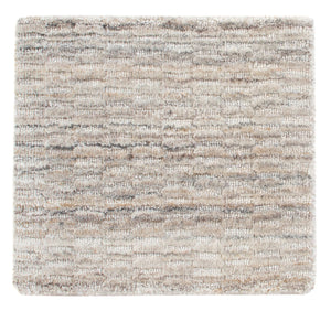 Tappeto di lana quadrato  - 33 x 30 cm - grigio chiaro