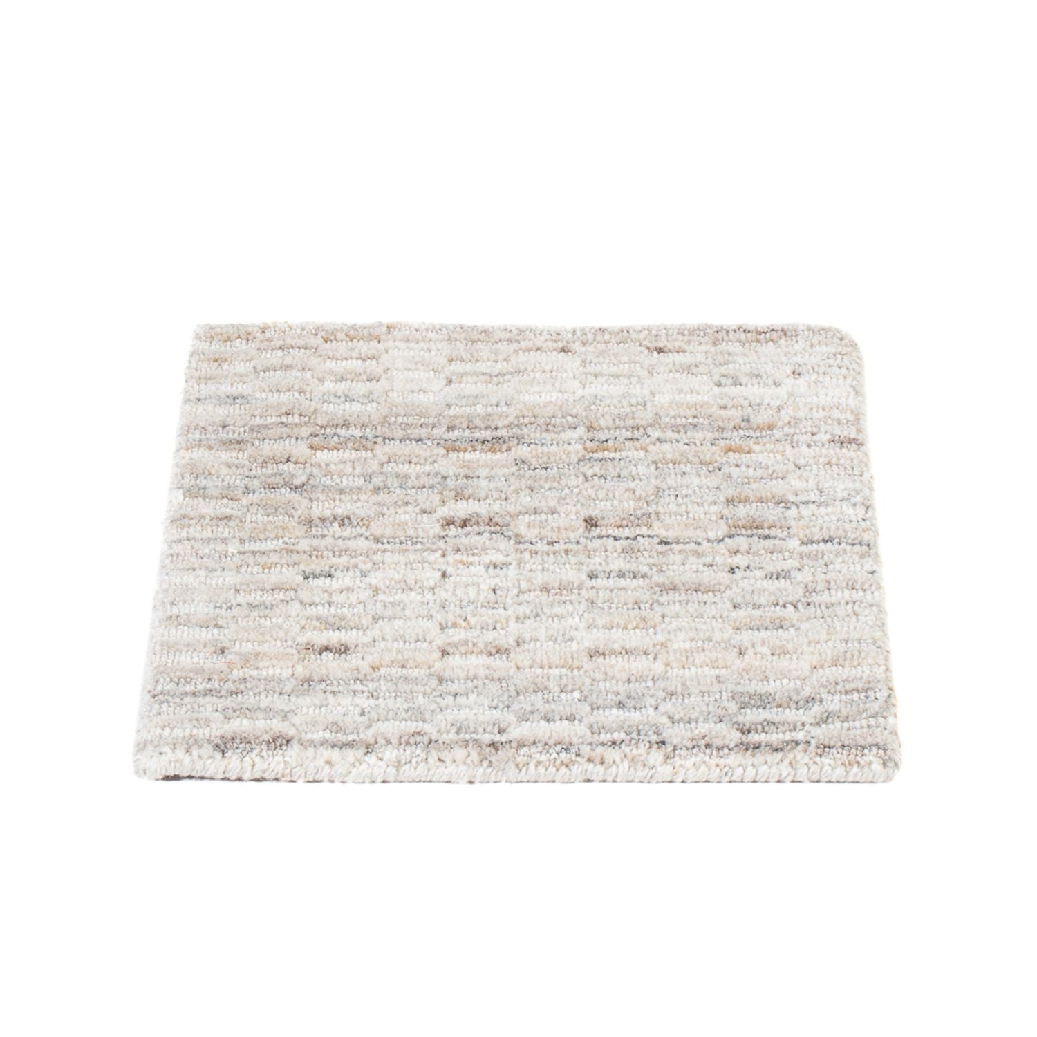 Tappeto di lana quadrato  - 33 x 30 cm - grigio chiaro