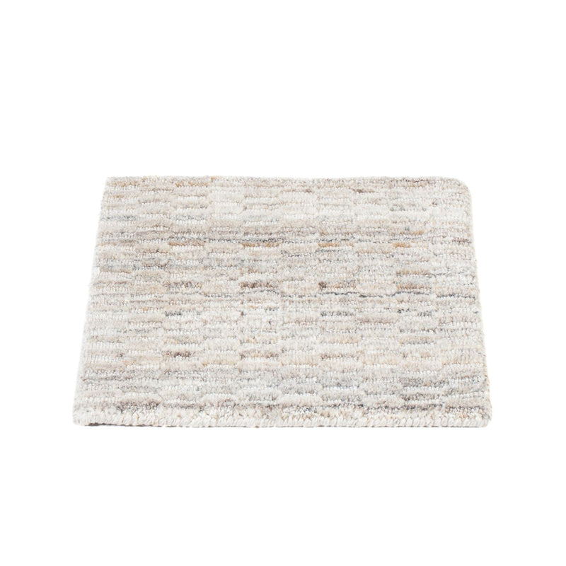 Tappeto di lana quadrato  - 33 x 30 cm - grigio chiaro