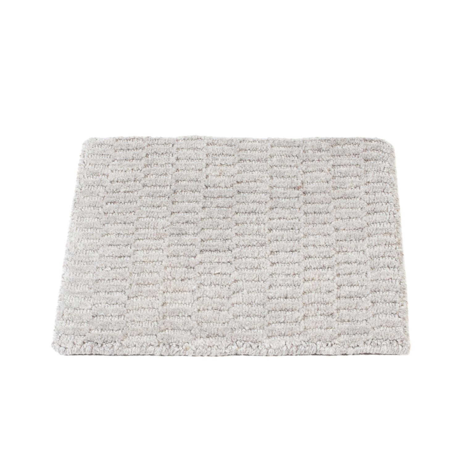 Tappeto di lana quadrato  - 32 x 32 cm - grigio
