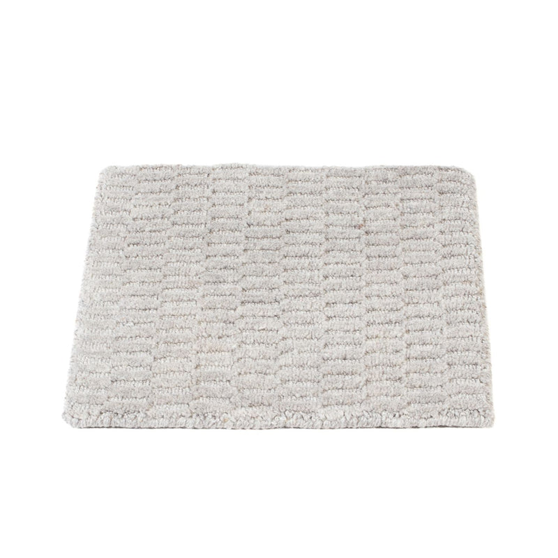 Tappeto di lana quadrato  - 32 x 32 cm - grigio