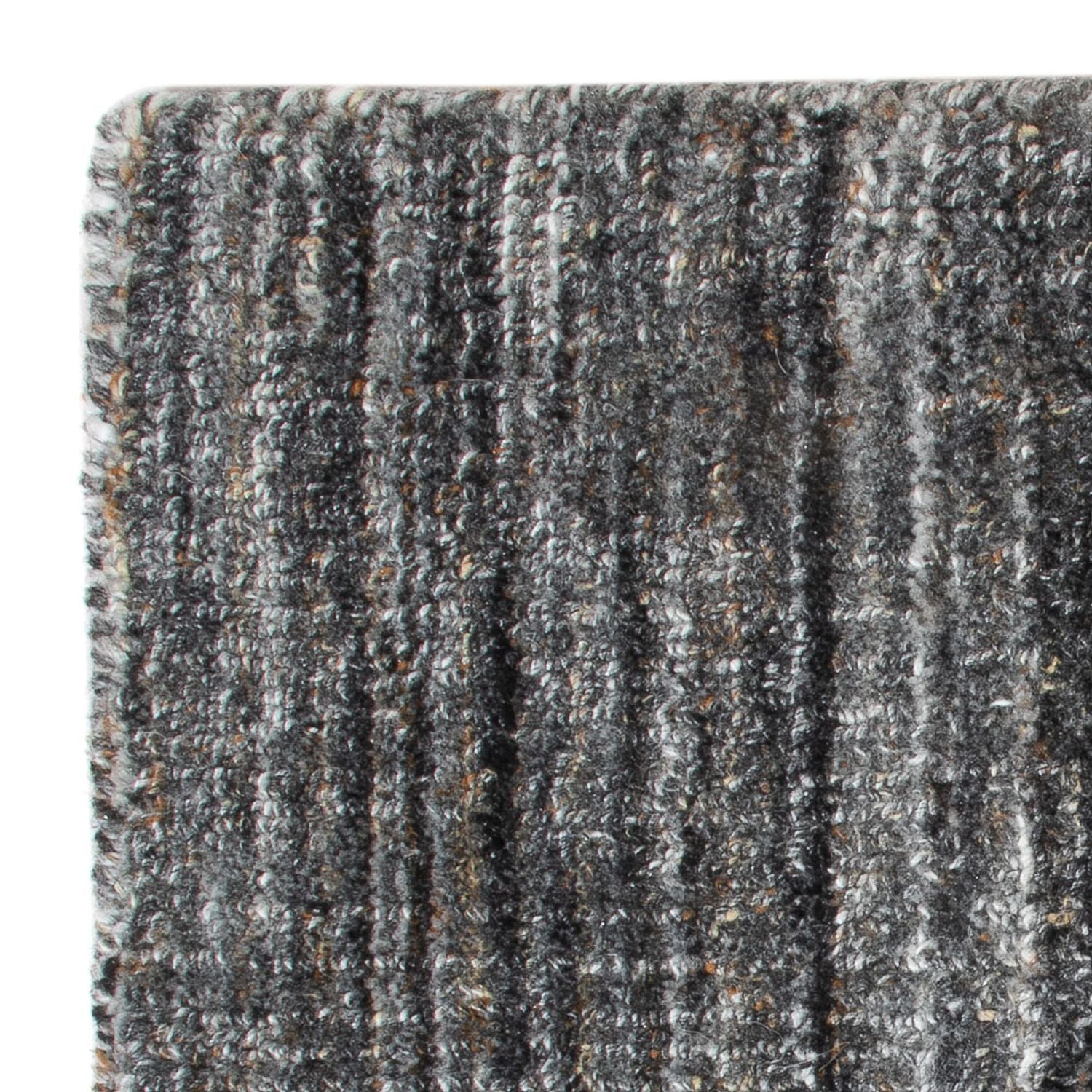 Tappeto di lana quadrato  - 35 x 30 cm - grigio scuro