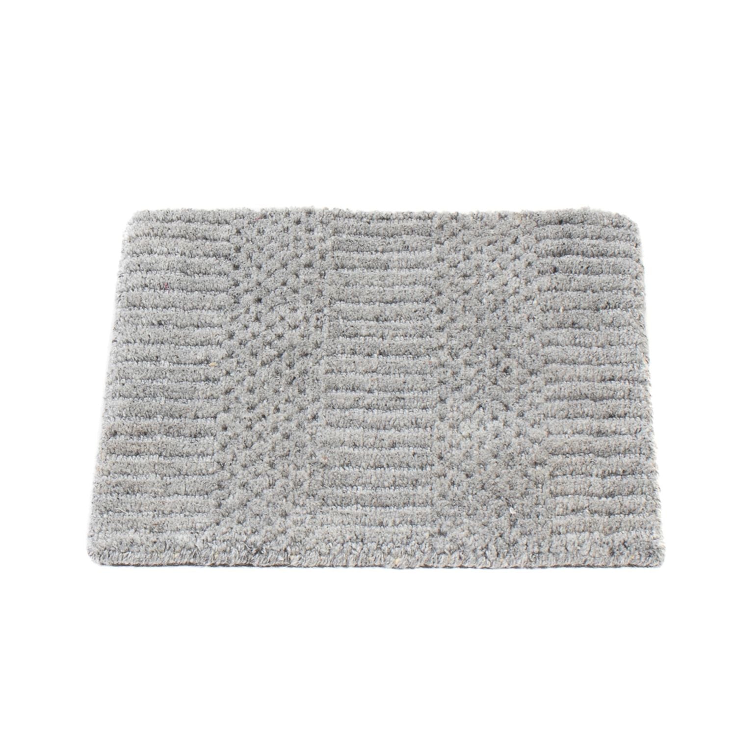 Tappeto di lana quadrato  - 32 x 32 cm - grigio scuro