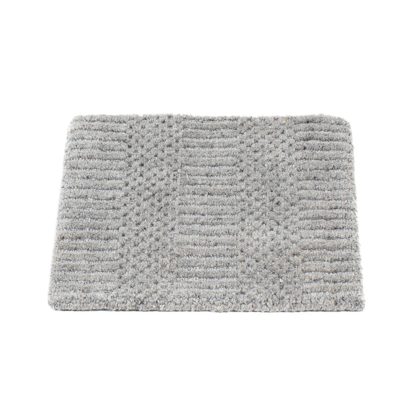 Tappeto di lana quadrato  - 32 x 32 cm - grigio scuro