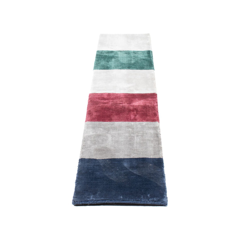 Tappeto in viscosa - 210 x 35 cm - multicolore