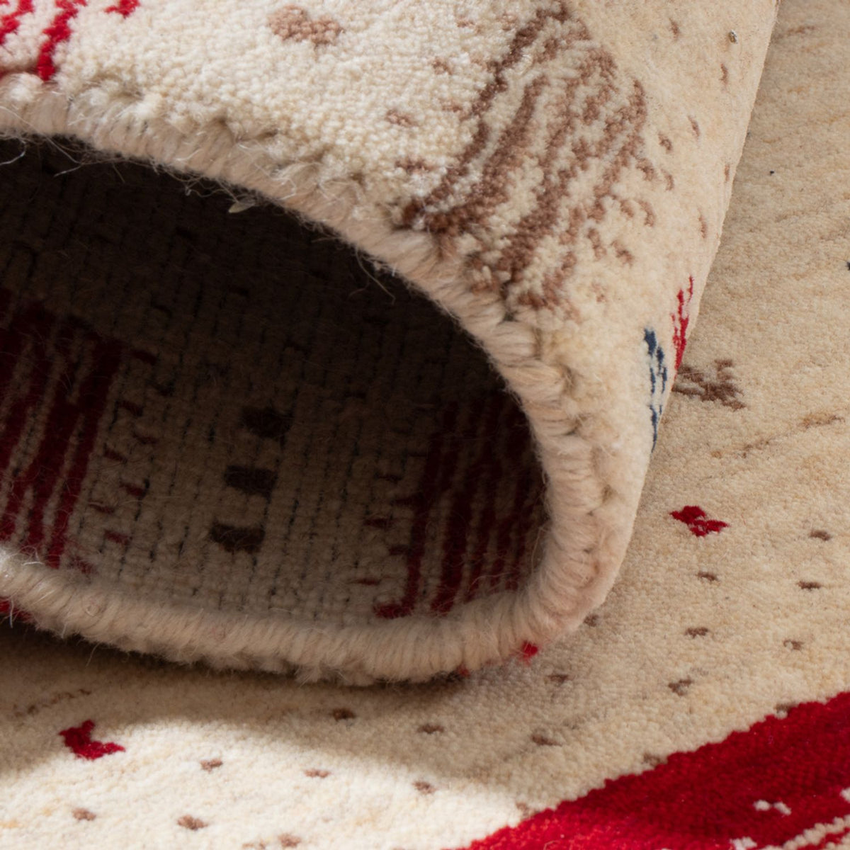 Tappeto Gabbeh - Loribaft Indus - 90 x 60 cm - multicolore