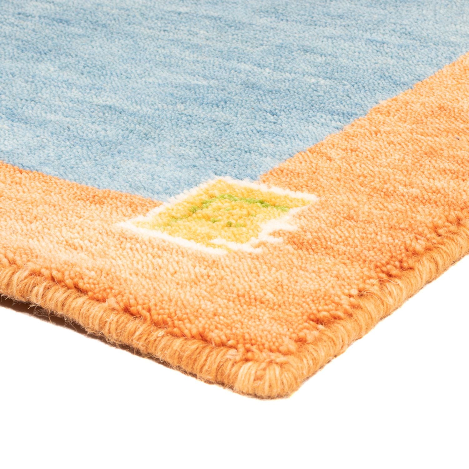 Tappeto Gabbeh - Indus - 140 x 70 cm - blu chiaro