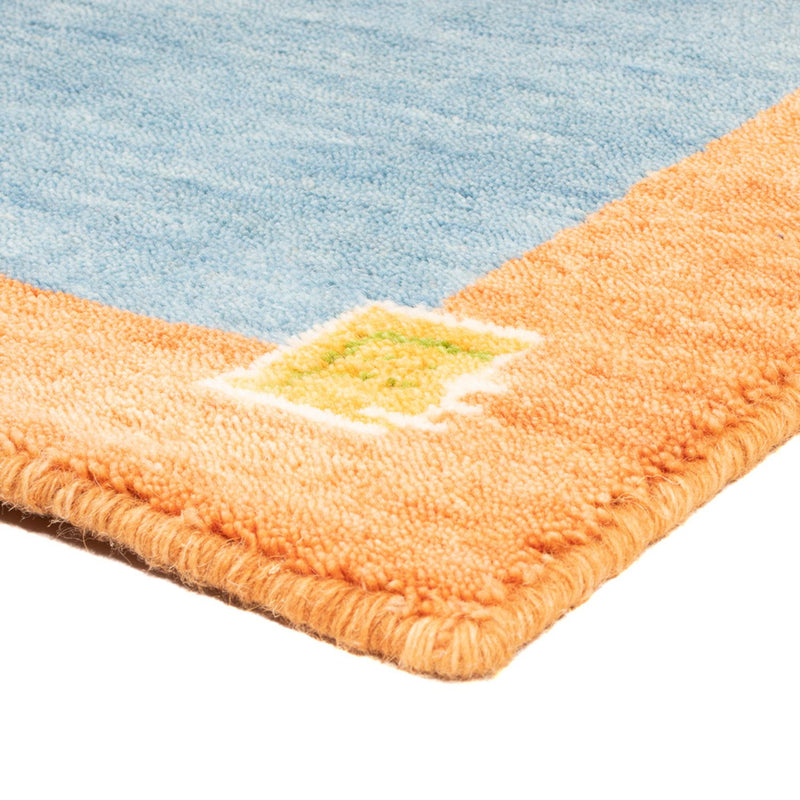 Tappeto Gabbeh - Indus - 140 x 70 cm - blu chiaro