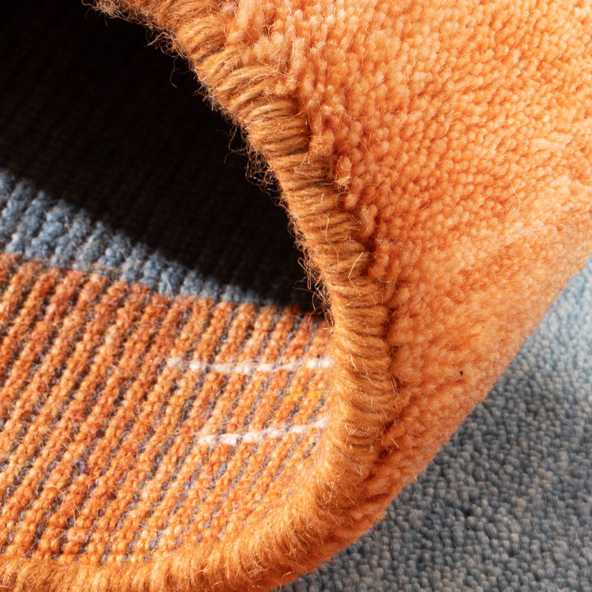 Tappeto Gabbeh - Indus - 140 x 70 cm - blu chiaro