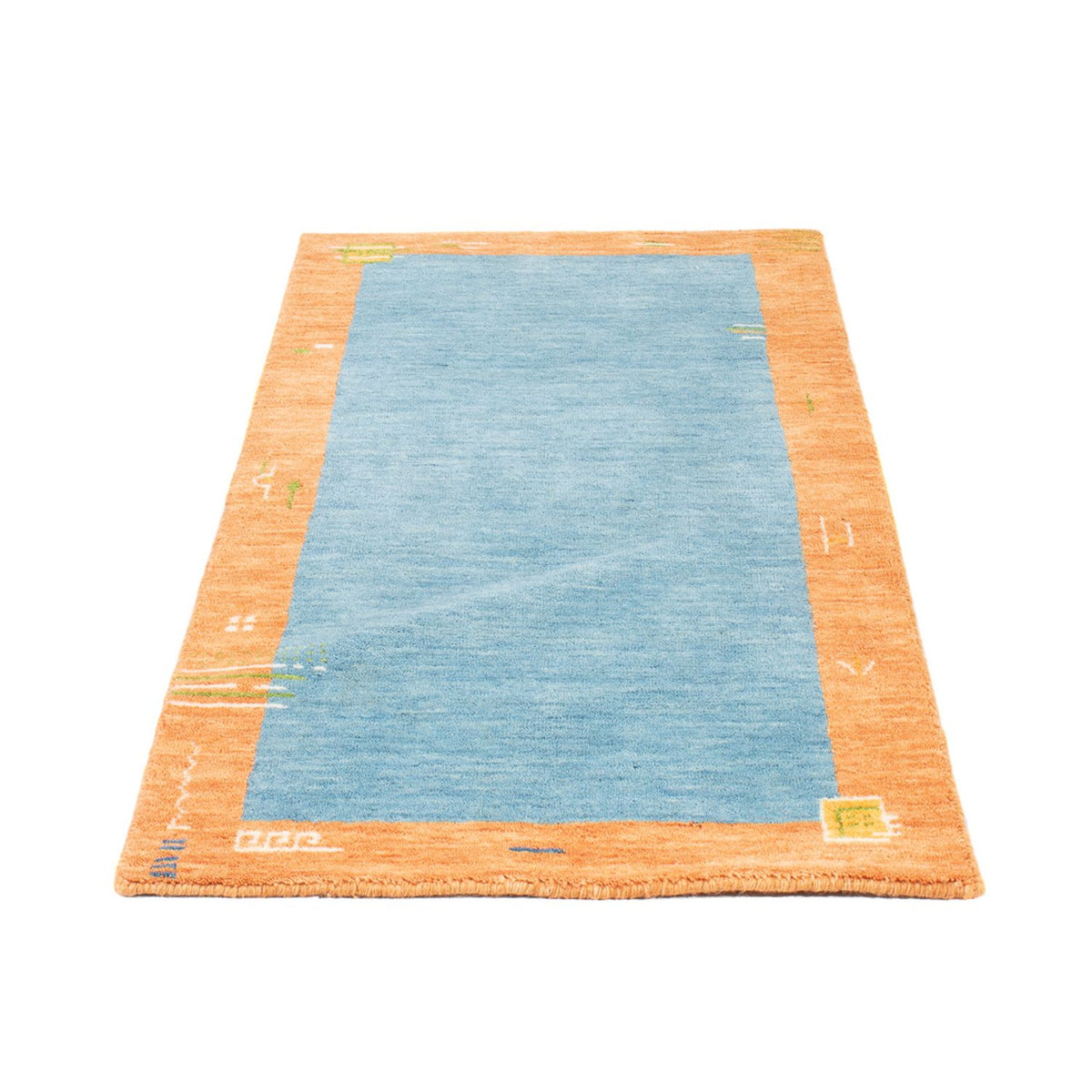 Tappeto Gabbeh - Indus - 140 x 70 cm - blu chiaro