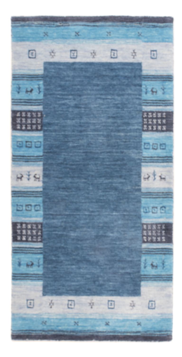 Tappeto Gabbeh - Indus - 140 x 70 cm - blu