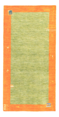 Tappeto Gabbeh - Indus - 140 x 70 cm - verde chiaro