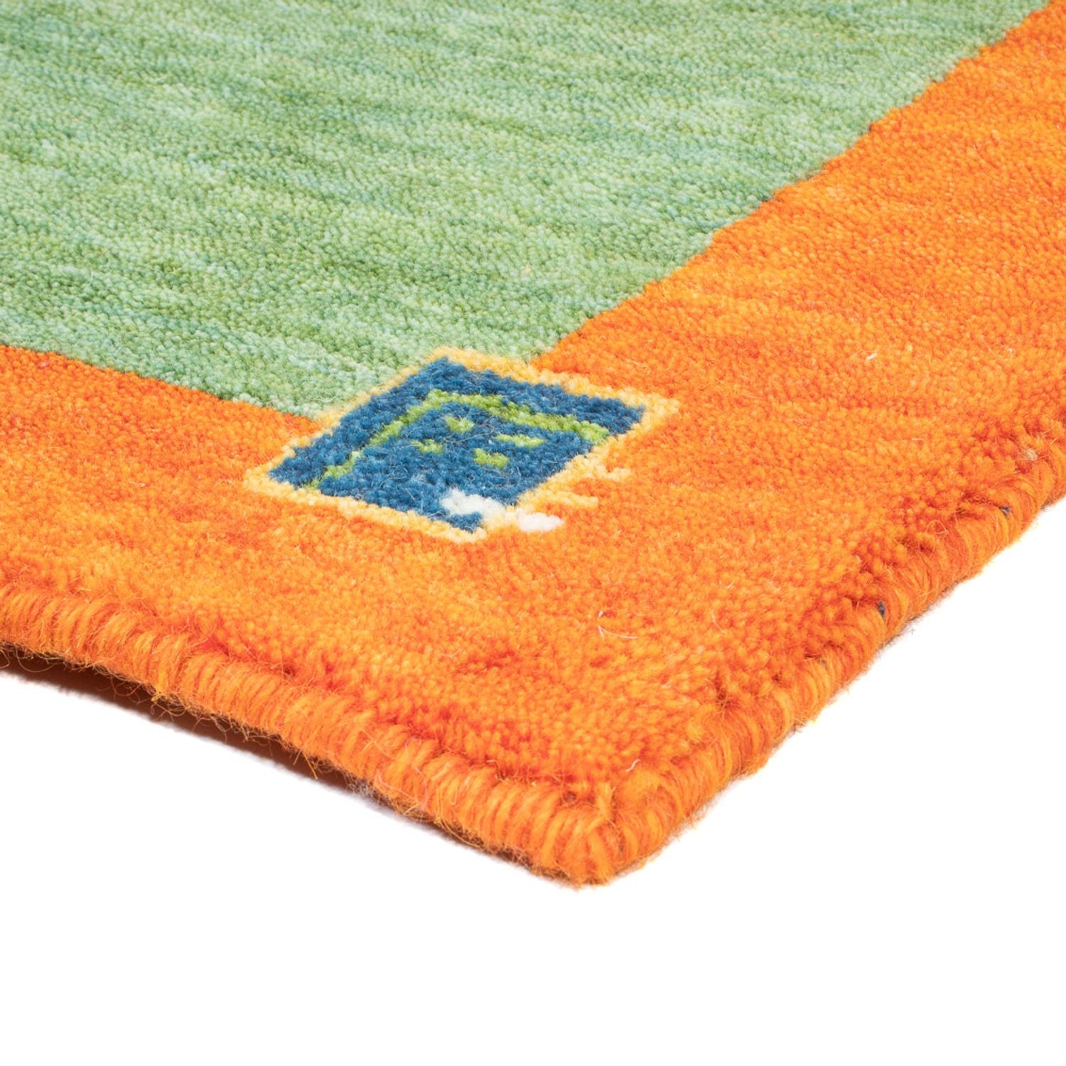 Tappeto Gabbeh - Indus - 140 x 70 cm - verde chiaro